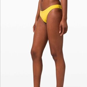Lululemon Drifting Tides Skimpy Bottom Yellow Size XL
